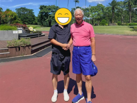 鴻海(2317)股價重返郭董退休價後，野生郭台銘被捕獲「全網驚呆」！昔曾一桿進洞豪氣發桿弟50萬